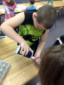 Measuring and mixing.