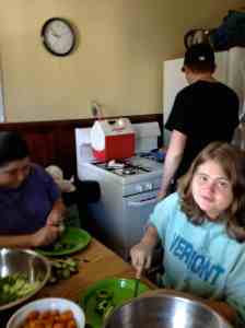 Making a Localvore Meal at Parks Place