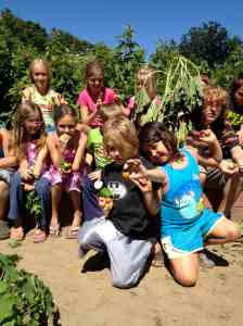 poetry kids in the garden