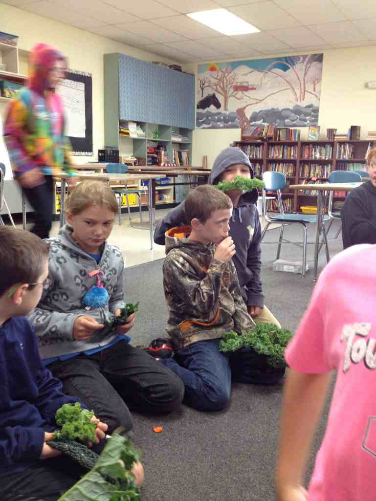 Who woulda thought most of this class needed to munch on fresh kale while debriefing?