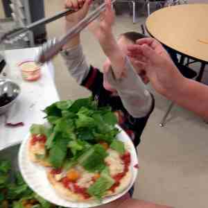 eat your greens with pizza