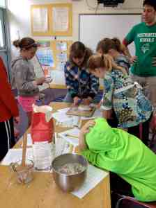 taking turns kneading