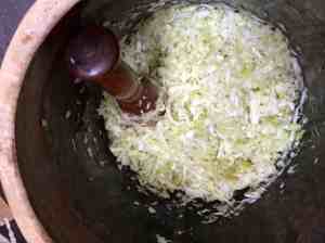 Sour Kraut Prep