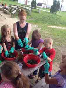 working hard with adult help