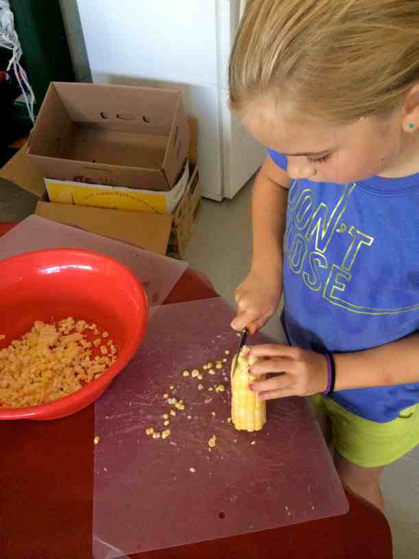 cutting kernels off cob