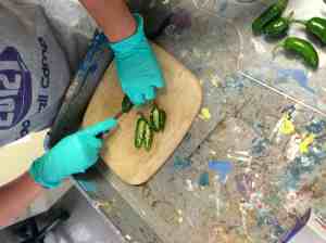 dissecting jalapeno
