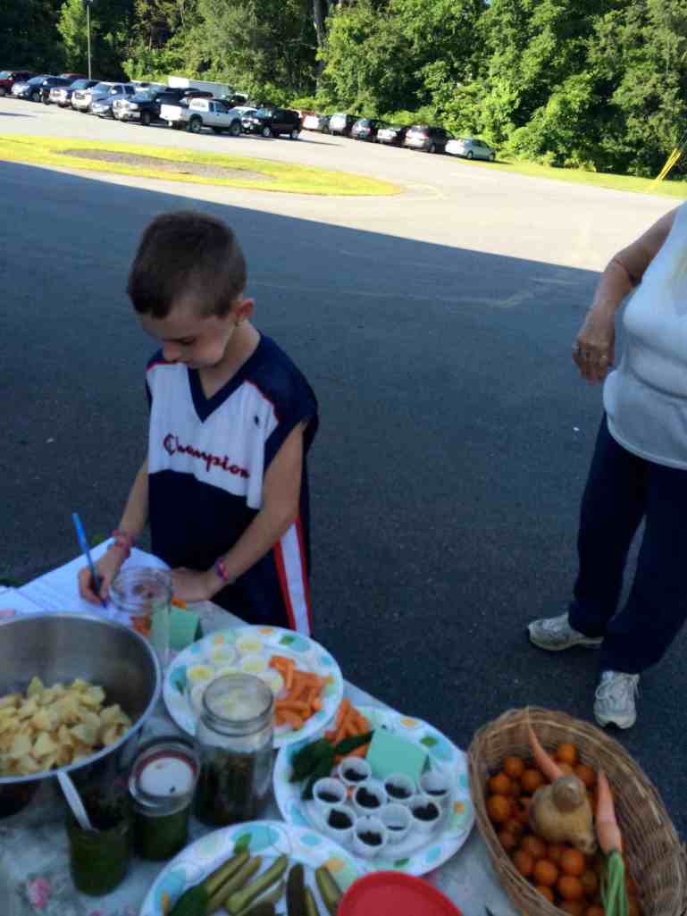 Signing mom up for pickling workshops