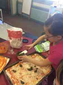 Adding last summer's pesto