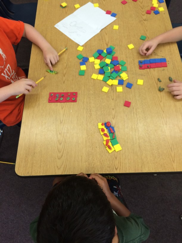 filling area showing work