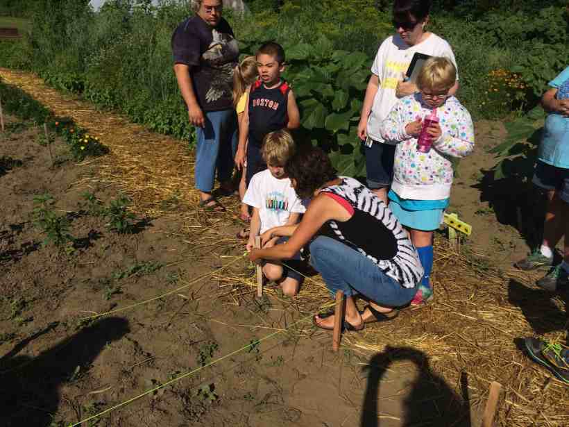 helping measure circumference