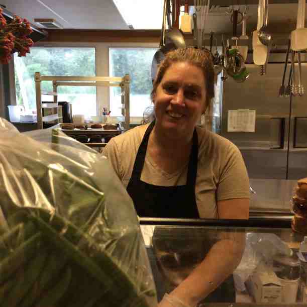 Beans for our school lunch with chef, Kim Kinney