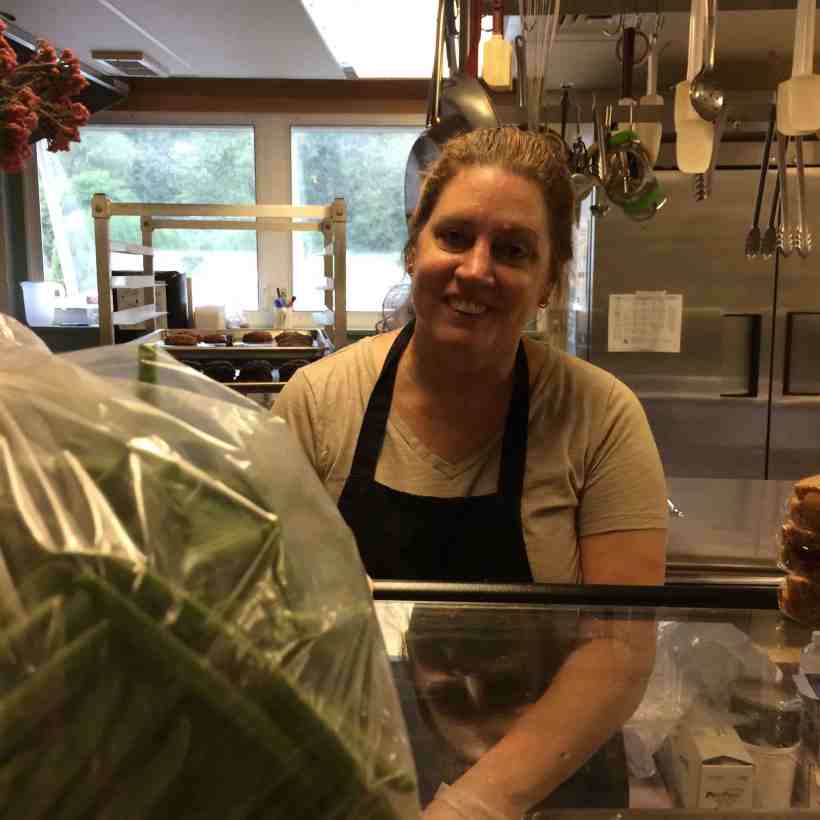 Beans for our school lunch with chef, Kim Kinney