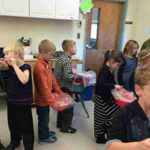 bringing the dough back to class to rise