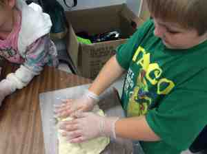 kneading dough