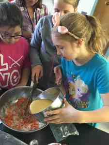 carrot muffin making